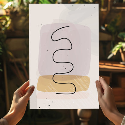 Line Art V9 Metal Wall Art