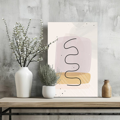 Line Art V9 Metal Wall Art