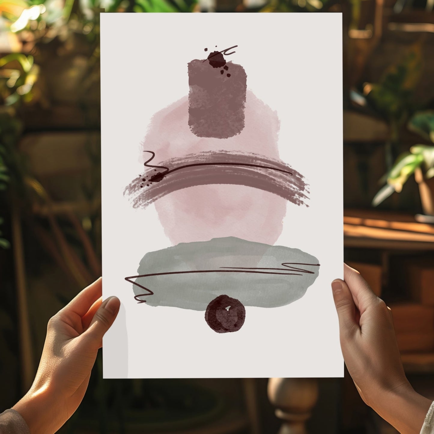 Line Art V10 Metal Wall Art