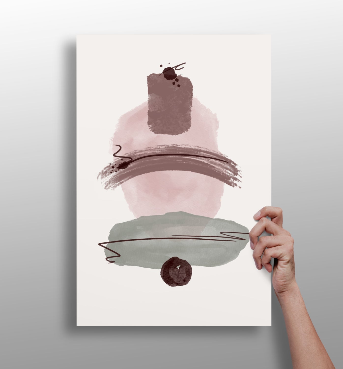 Line Art V10 aluminum metal wall art print