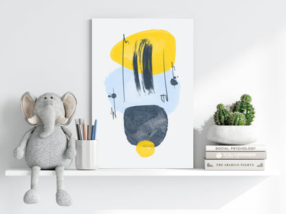 Line Art V11 Metal Wall Art
