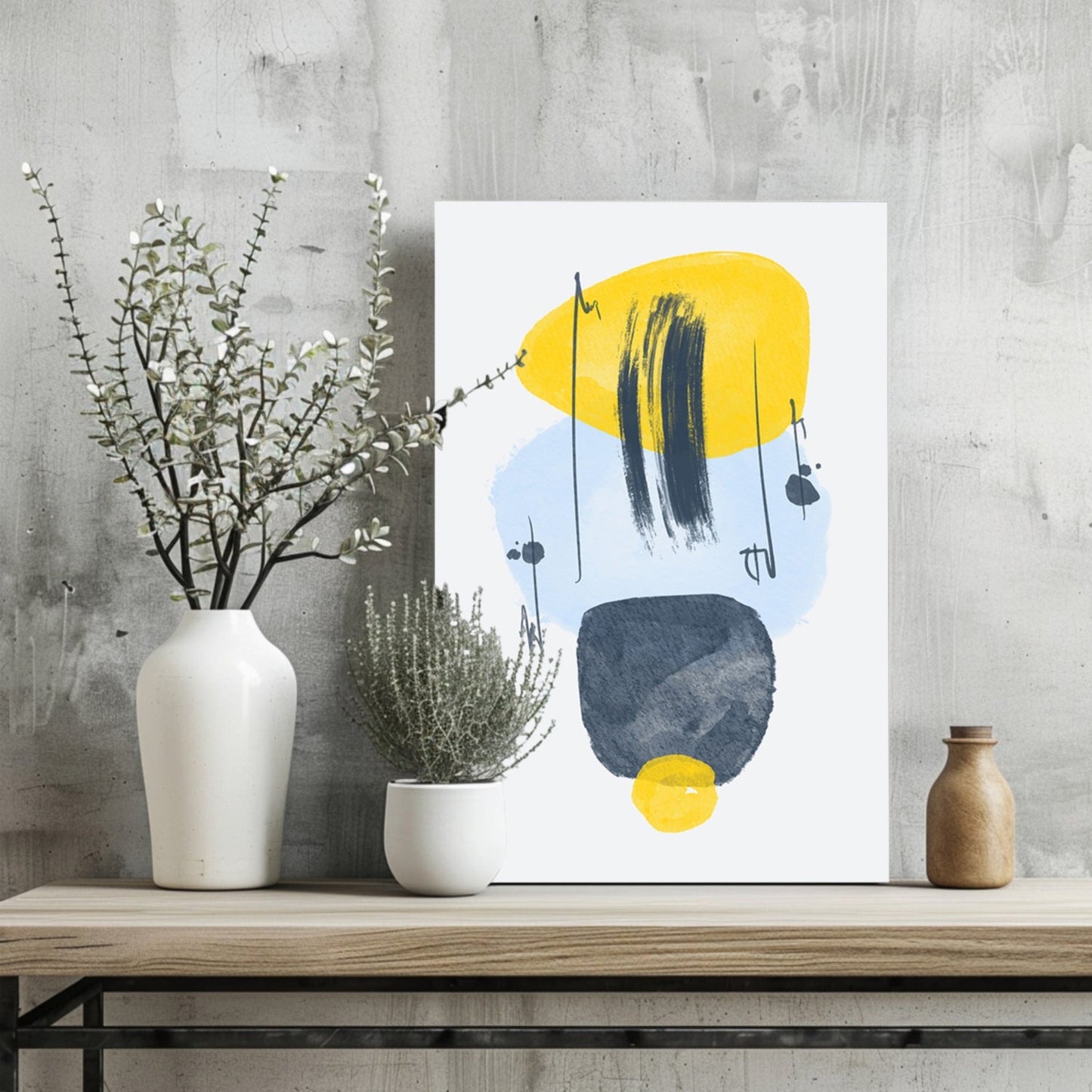 Line Art V11 Metal Wall Art
