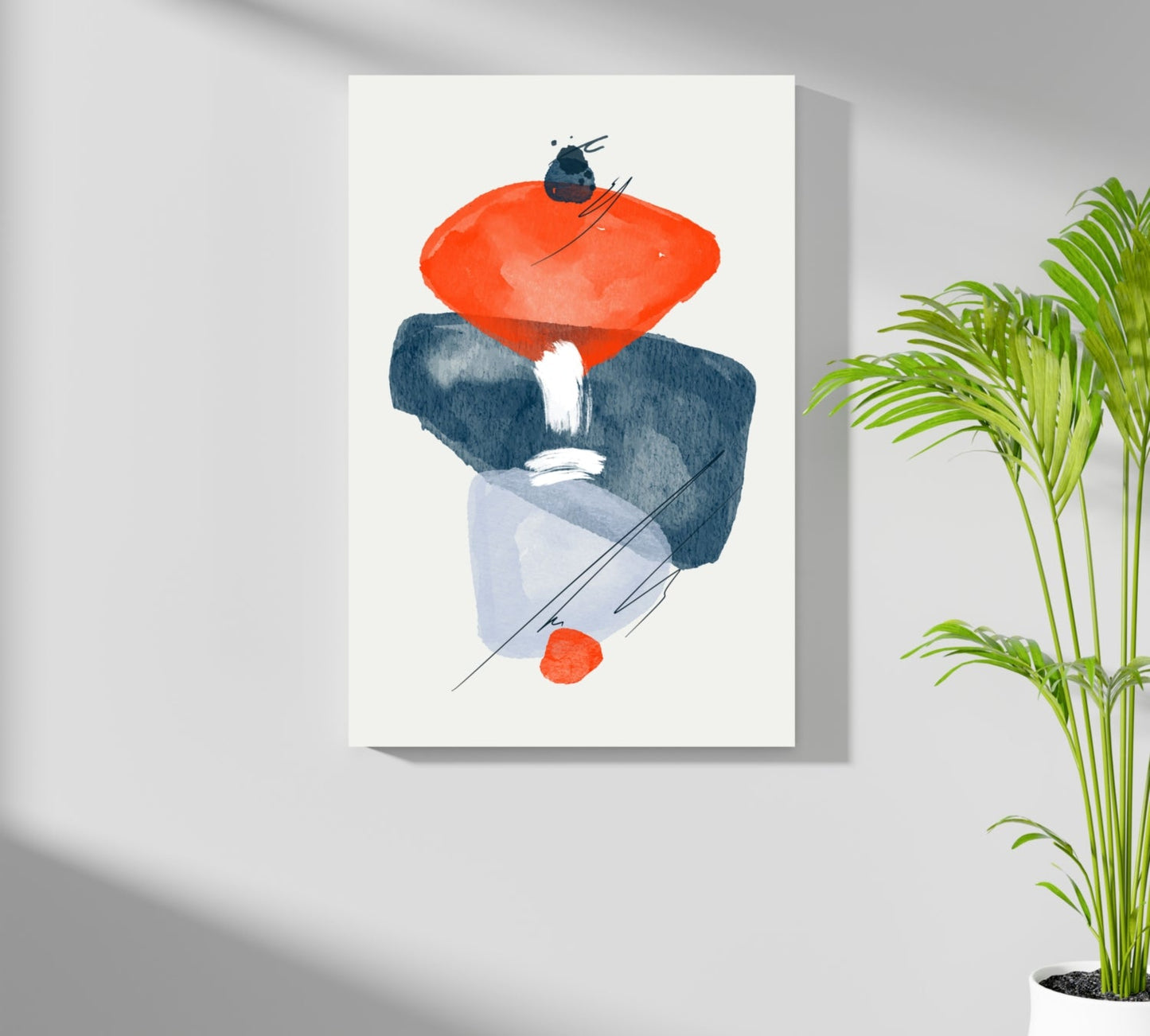 Line Art V12 Metal Wall Art
