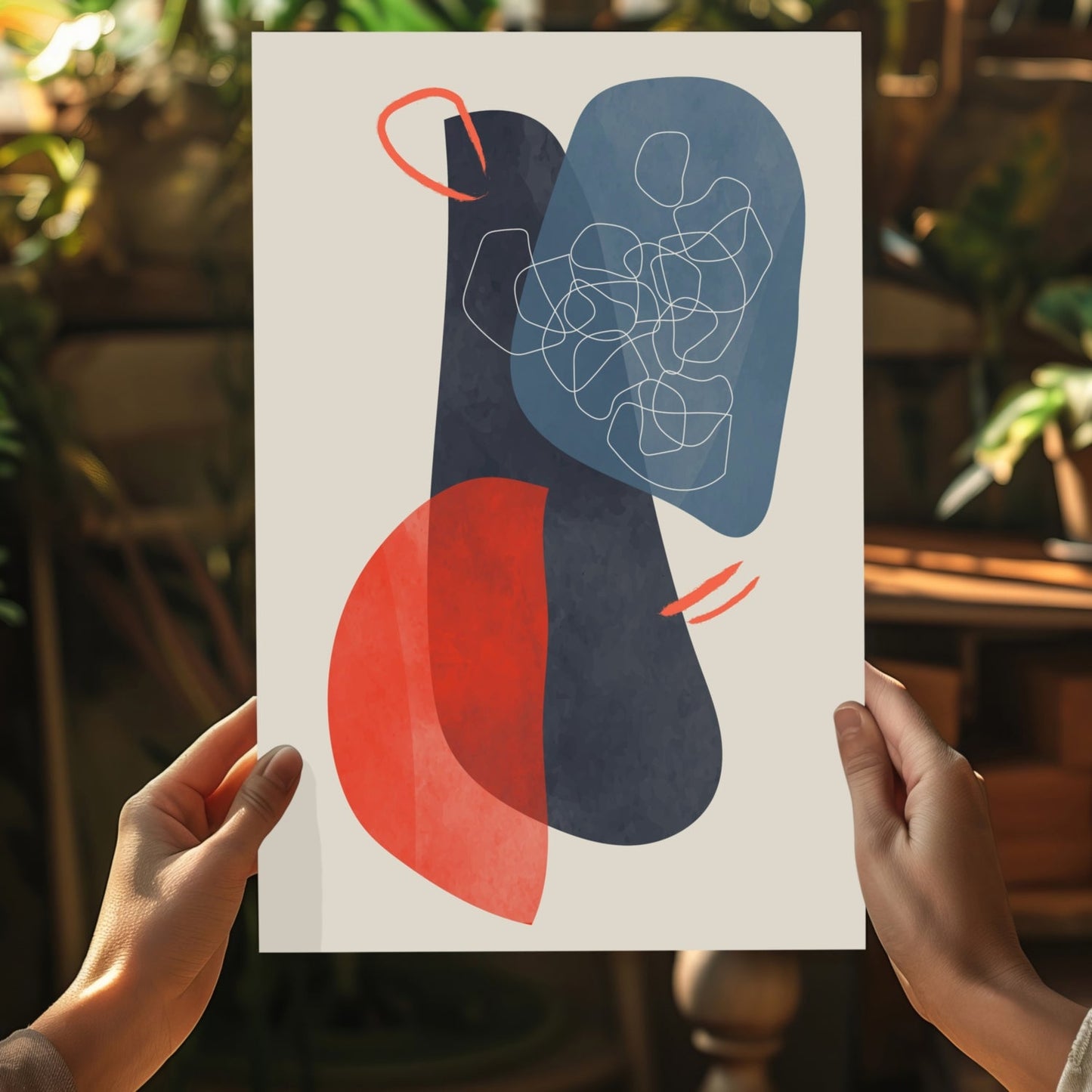 Line Art V14 Metal Wall Art