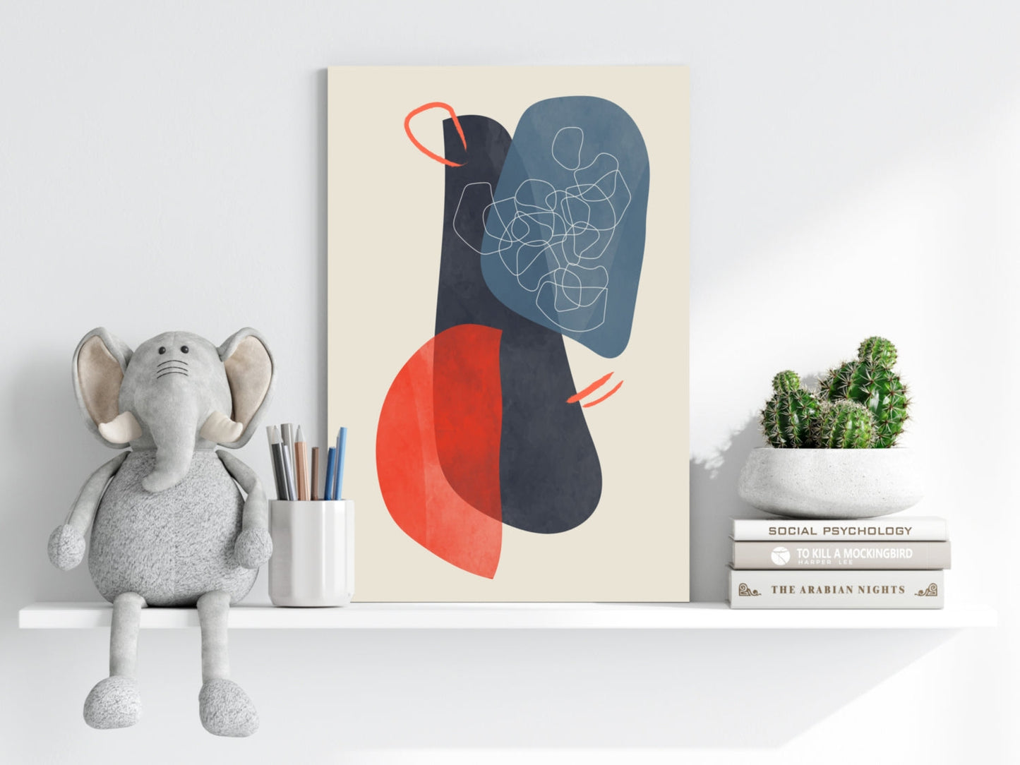 Line Art V14 Metal Wall Art