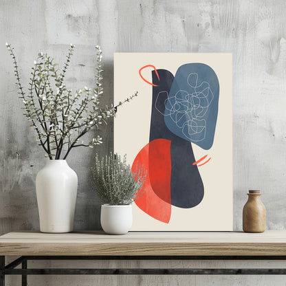 Line Art V14 Metal Wall Art