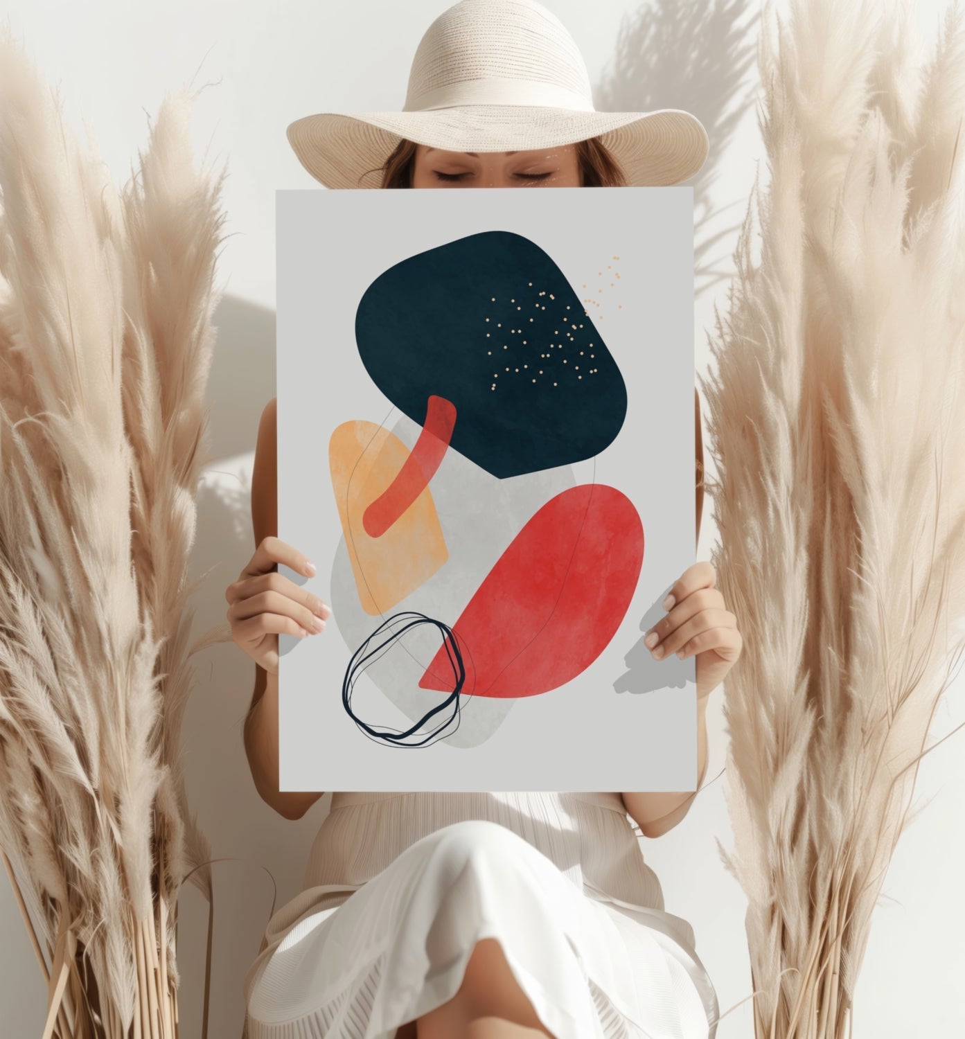 Line Art V15 Metal Wall Art