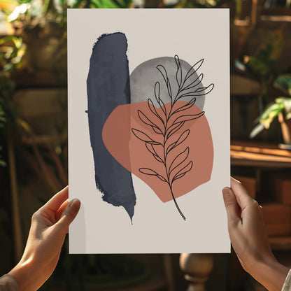 Line Art V16 Metal Wall Art