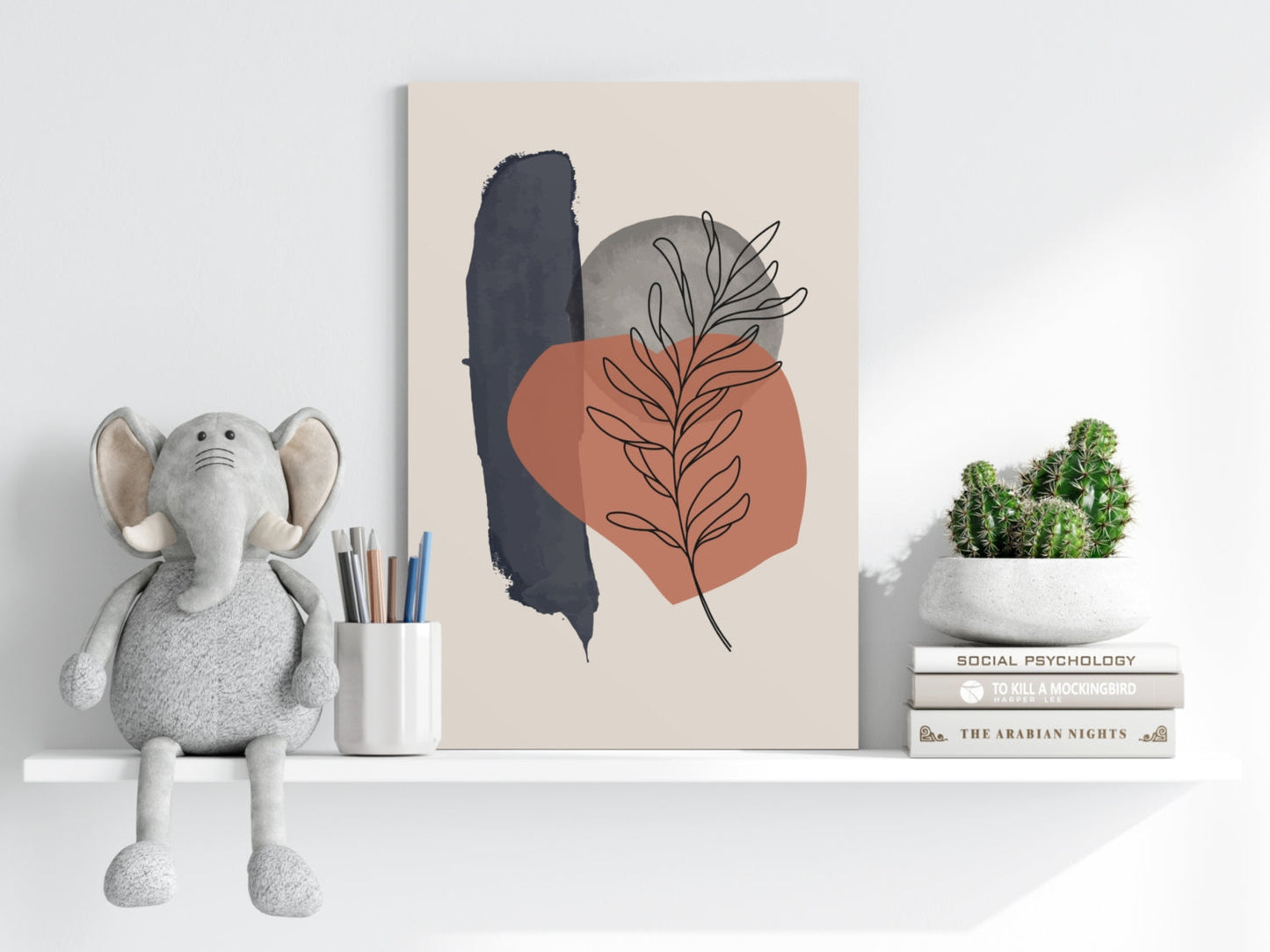 Line Art V16 Metal Wall Art