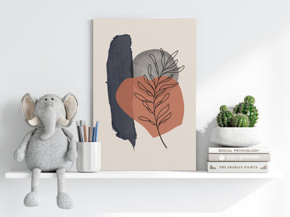 Line Art V16 Metal Wall Art