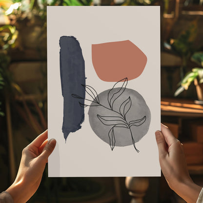 Line Art V17 Metal Wall Art