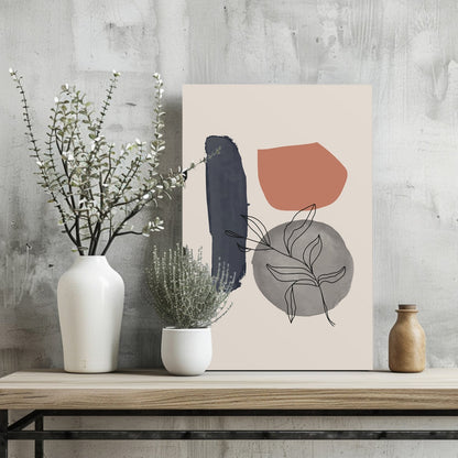 Line Art V17 Metal Wall Art