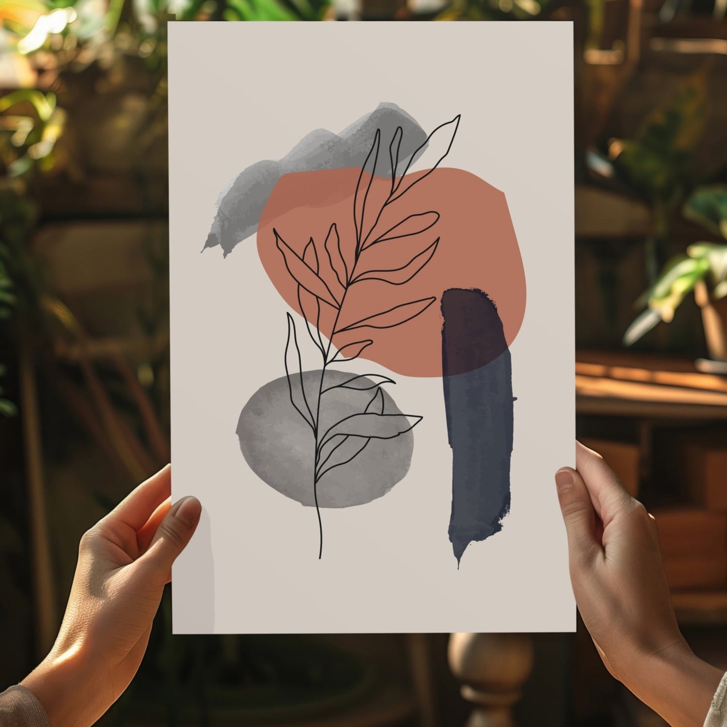 Line Art Aluminum Print