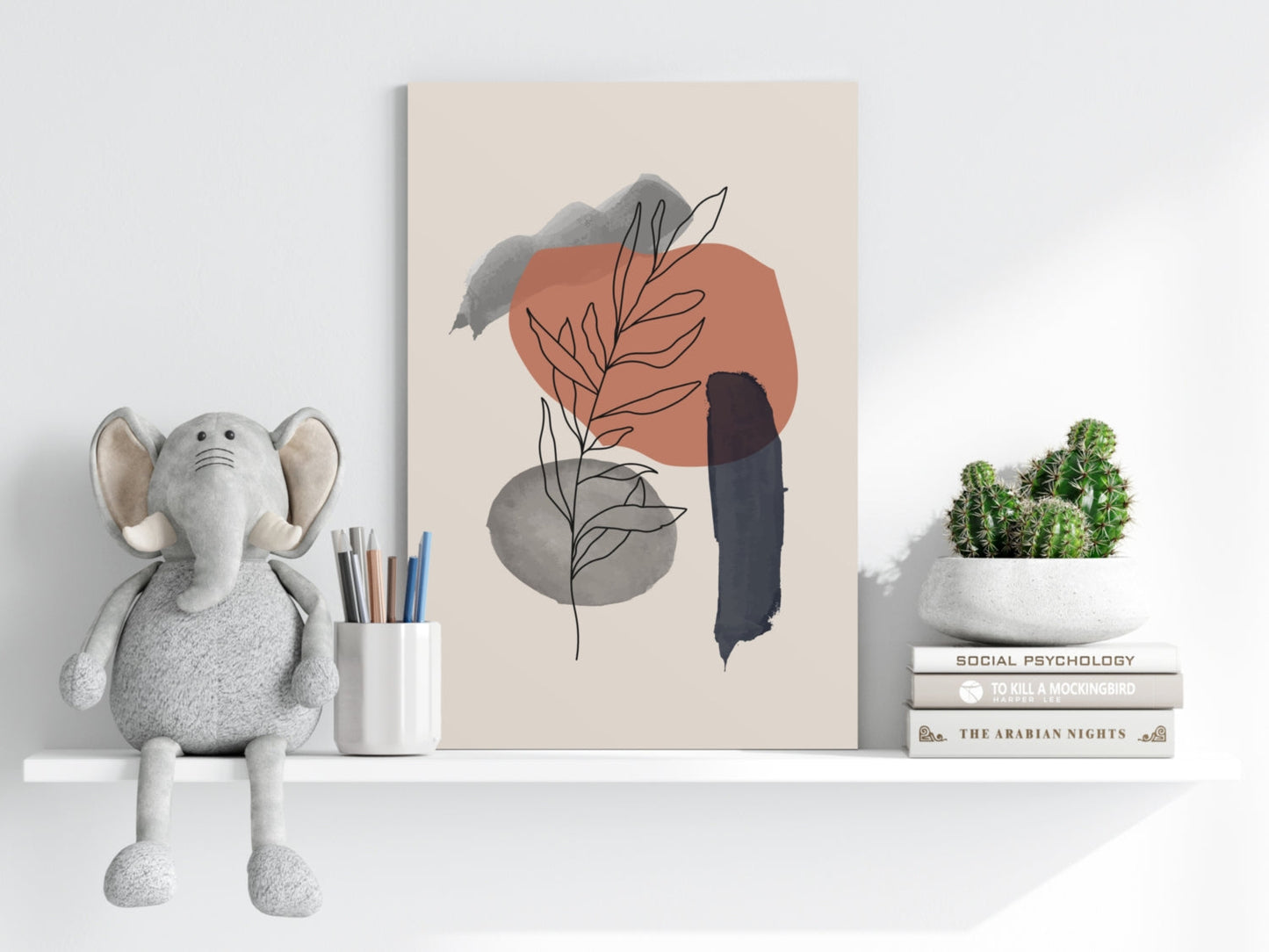 Line Art Aluminum Print