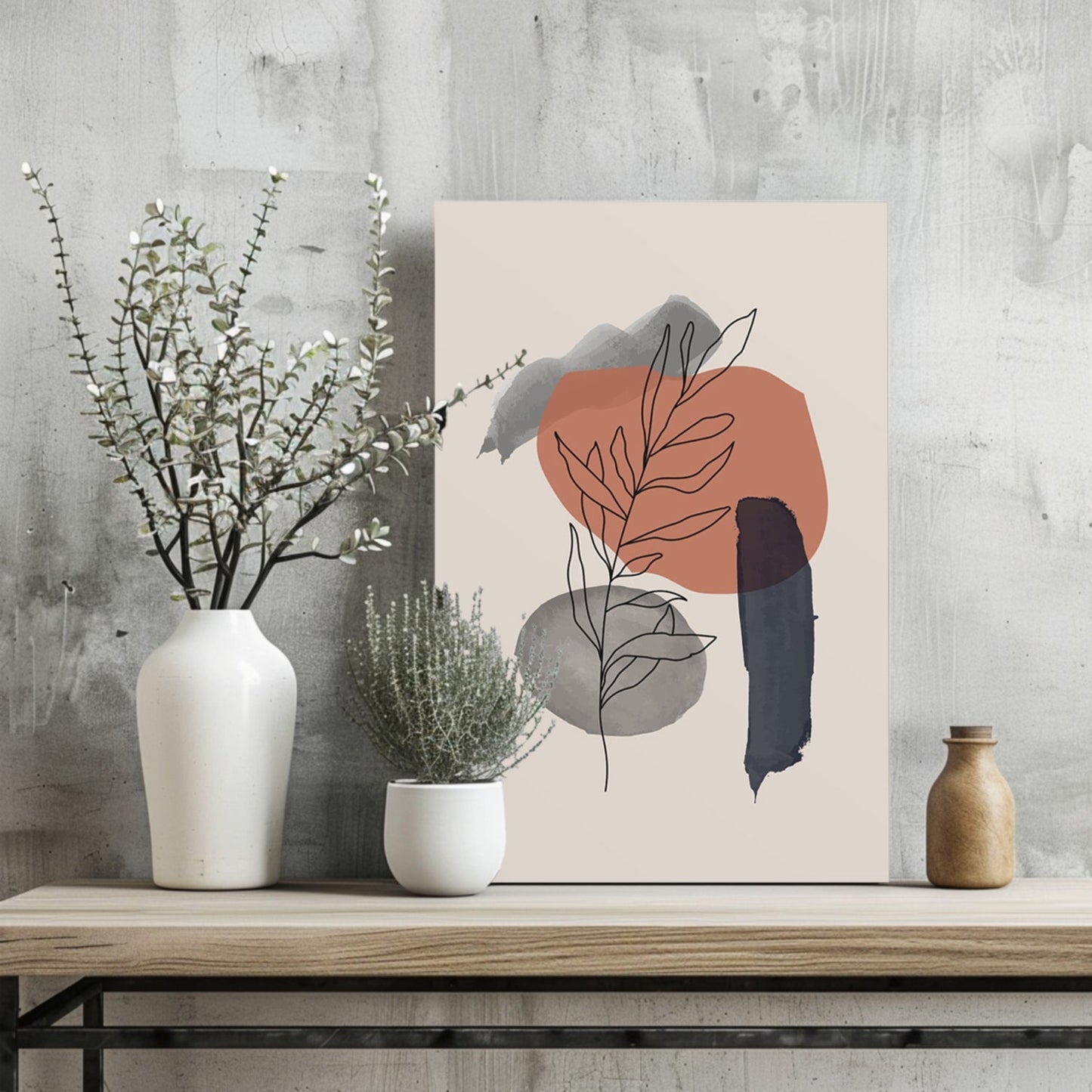 Line Art Aluminum Print
