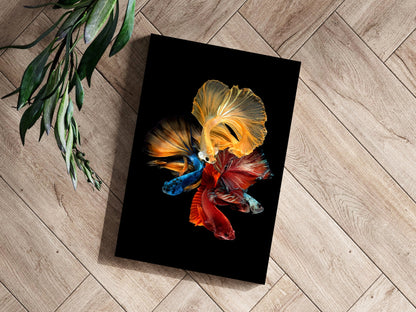 Betta Fishes Metal Wall Art