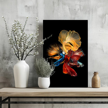 Betta Fishes Metal Wall Art