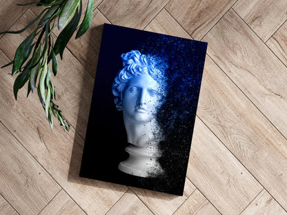 Statue Head Metal Wall Art
