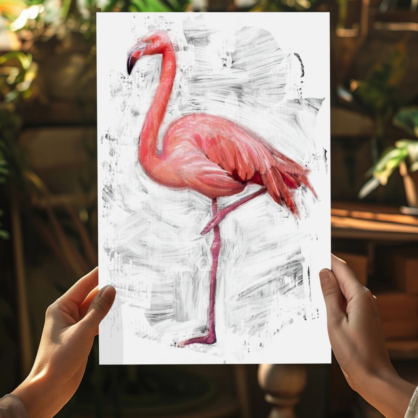 Flamingo Metal Wall Art