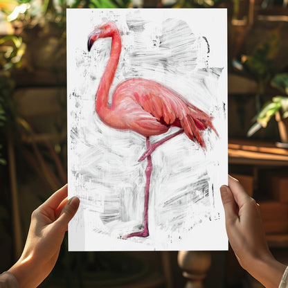 Flamingo Metal Wall Art