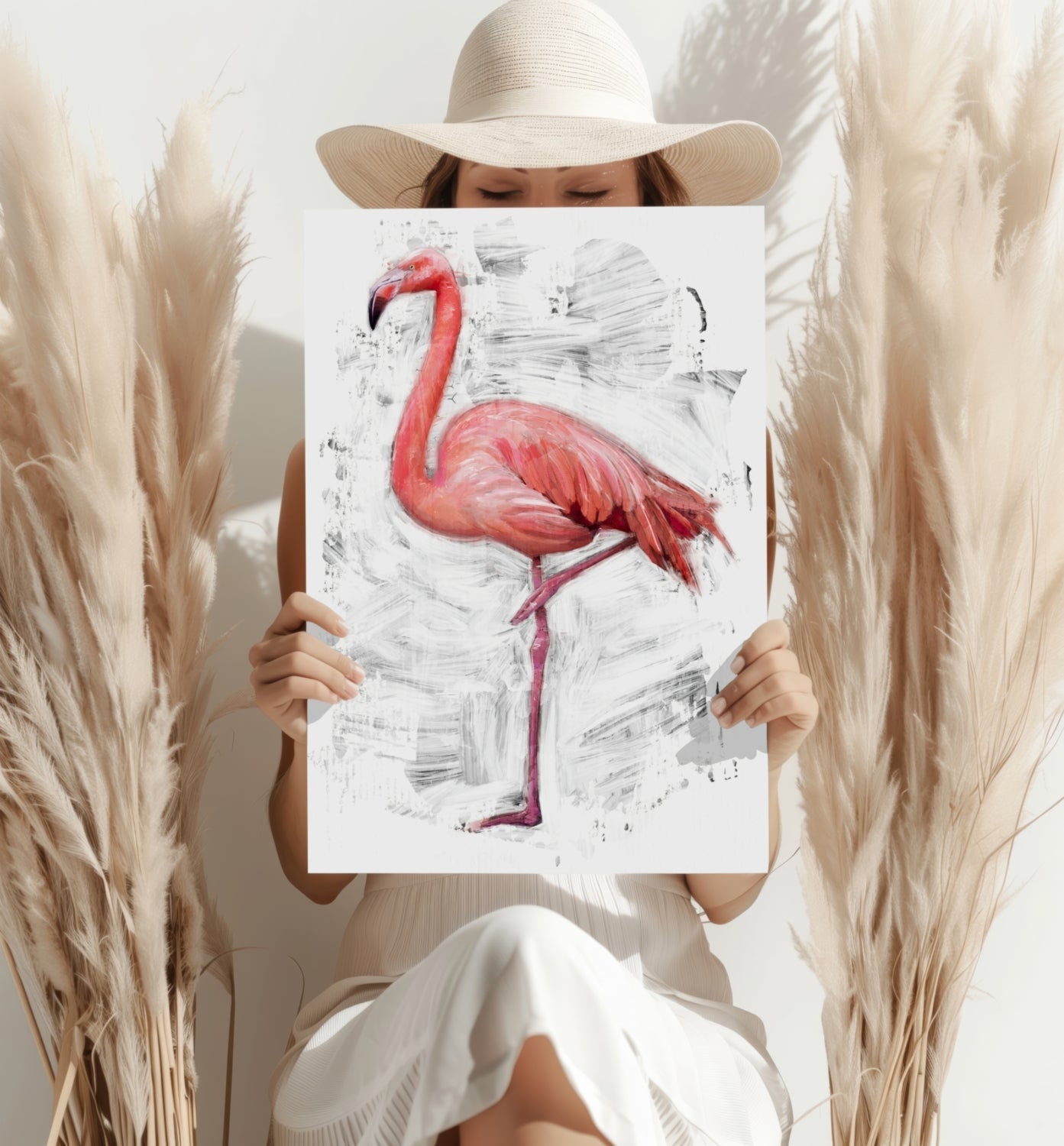 Flamingo Metal Wall Art
