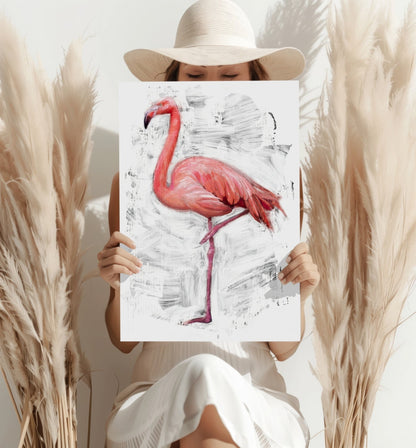 Flamingo Metal Wall Art