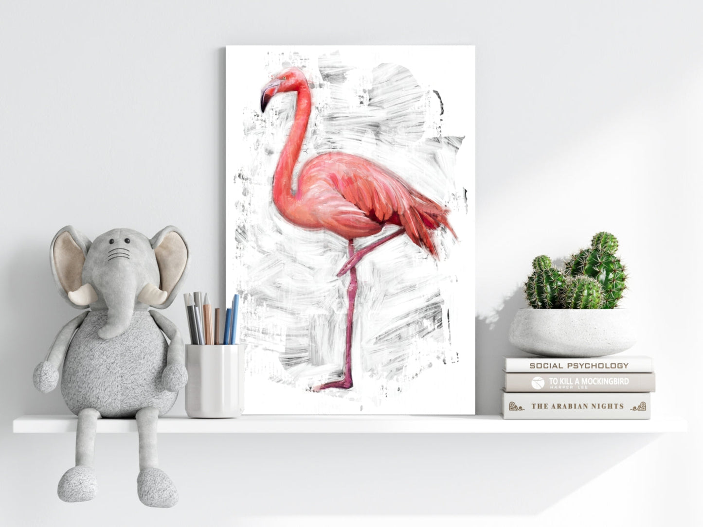 Flamingo Metal Wall Art