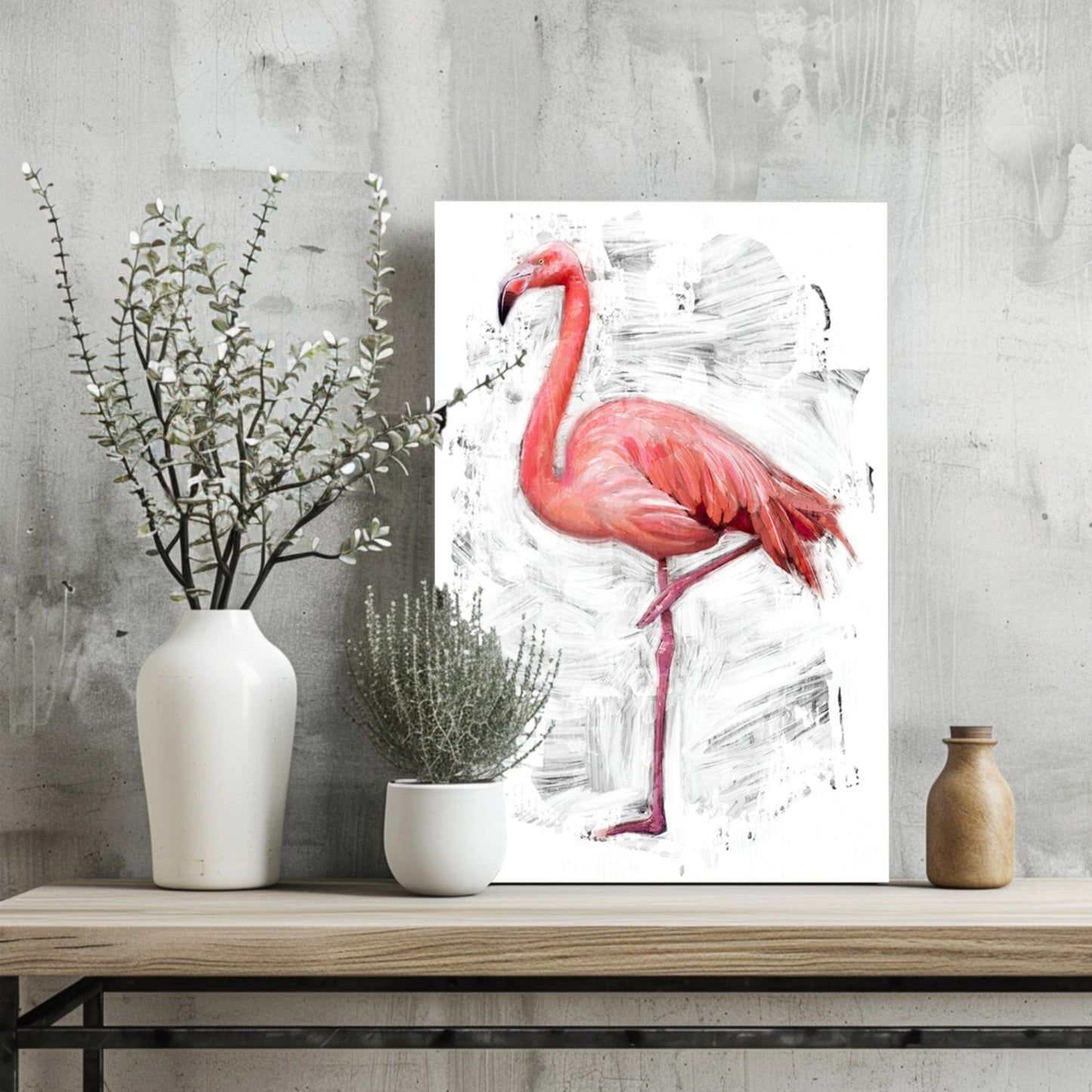 Flamingo Metal Wall Art