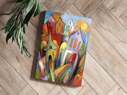Cute City Metal Wall Art