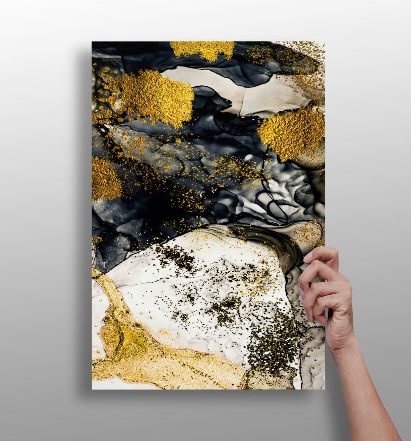 Abstract patterns metal wall art