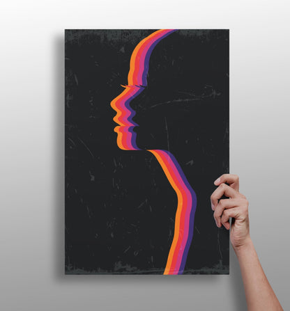 Faces Metal Wall Art