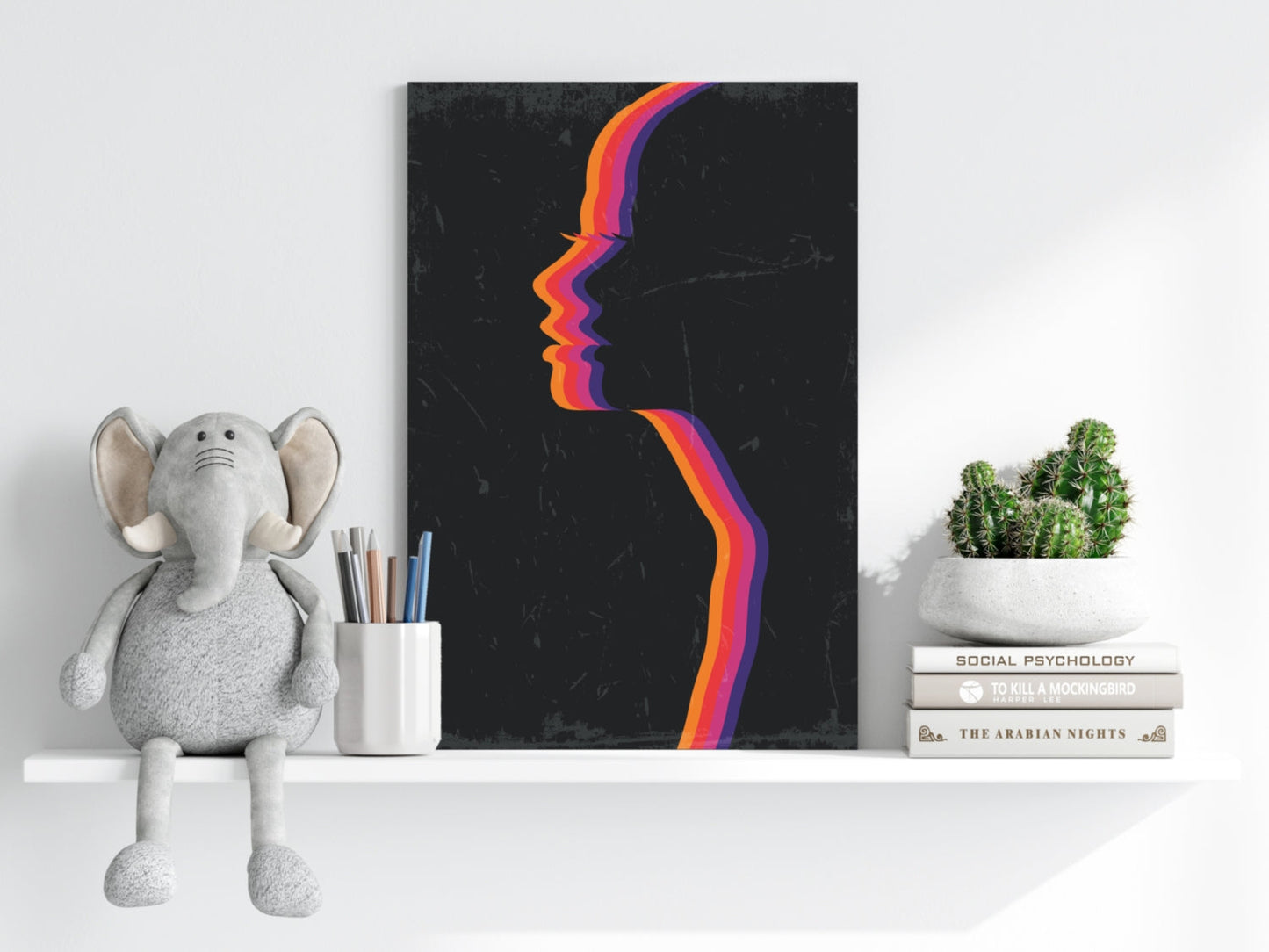 Faces Metal Wall Art