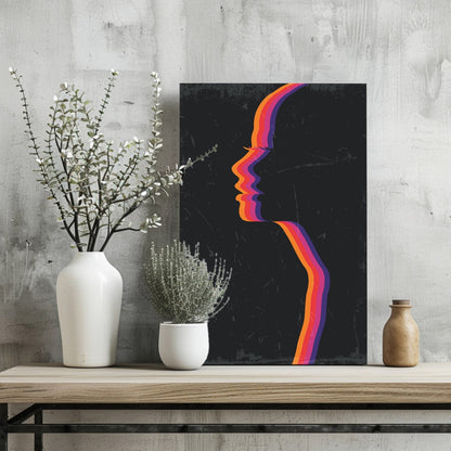 Faces Metal Wall Art