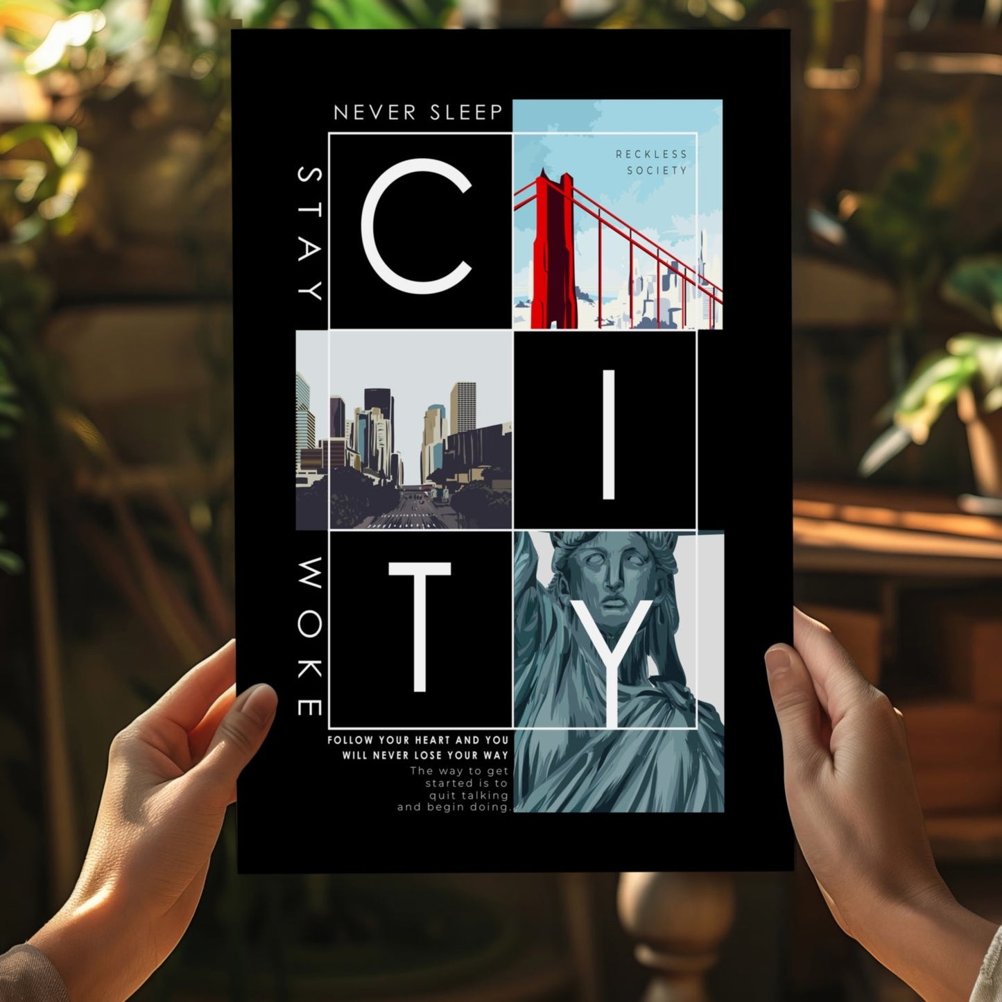 City Metal Wall Art