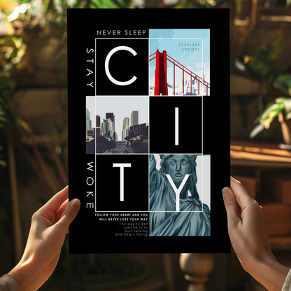 City Metal Wall Art