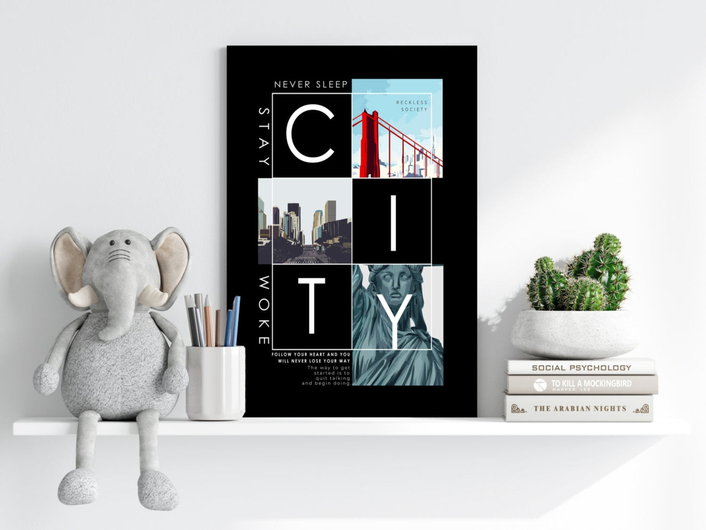 City Metal Wall Art