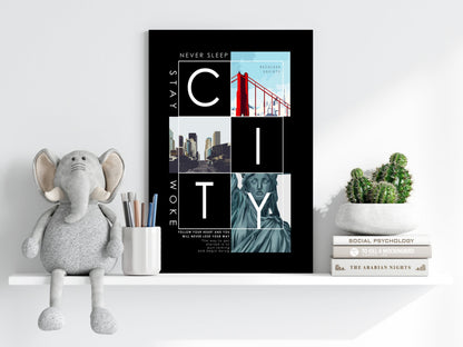 City Metal Wall Art