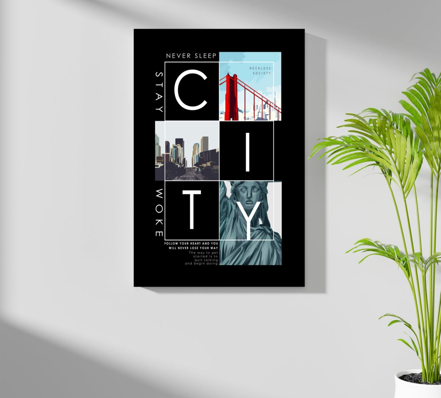 City Metal Wall Art