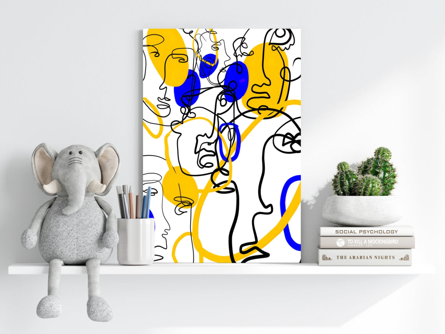 Abstract Line Art Metal Wall Art