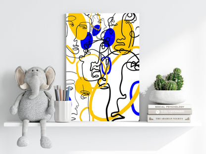 Abstract Line Art Metal Wall Art