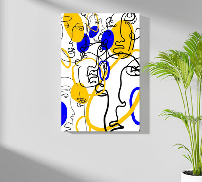 Abstract Line Art Metal Wall Art