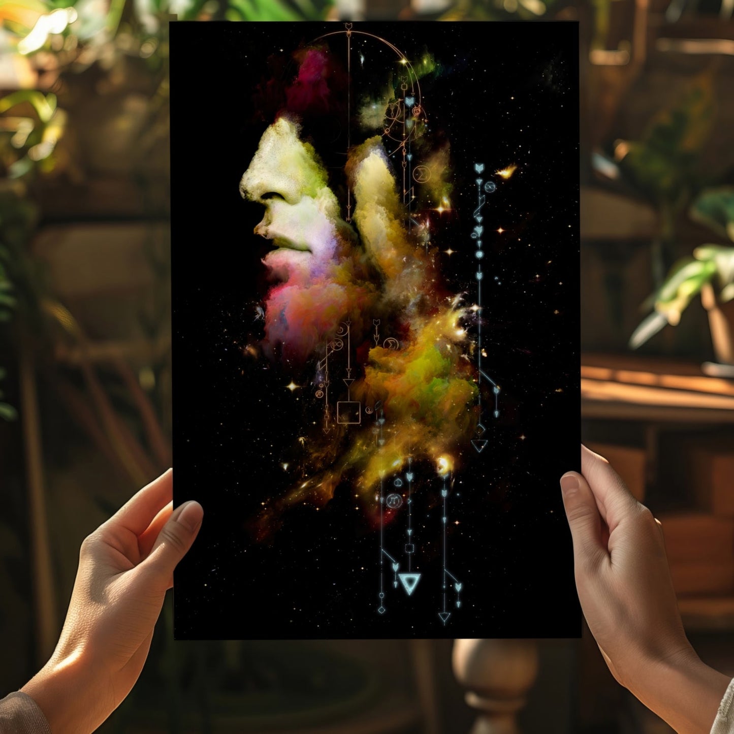 Abstract Man Metal Wall Art