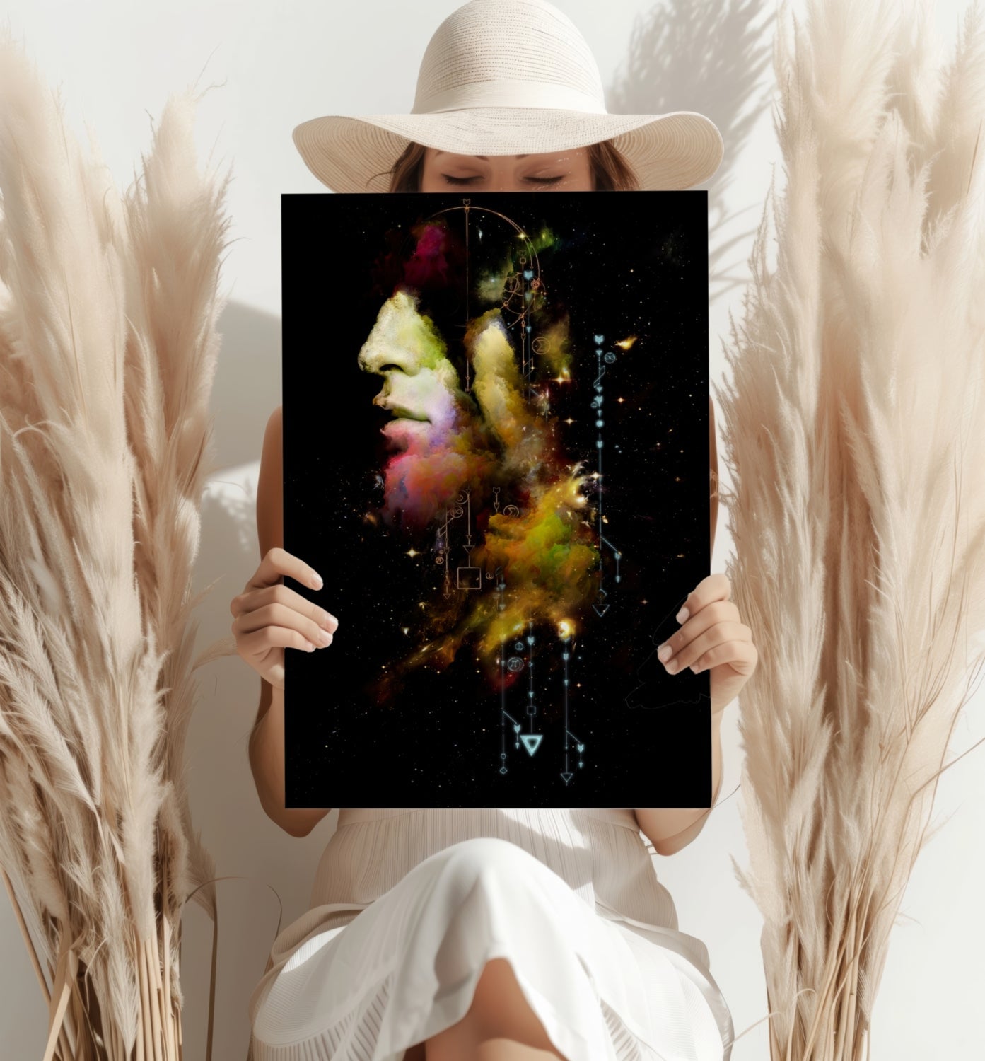 Abstract Man Metal Wall Art