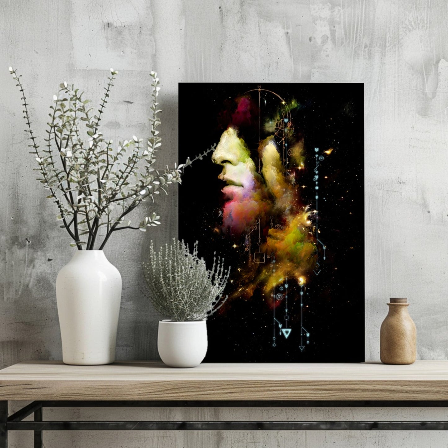 Abstract Man Metal Wall Art