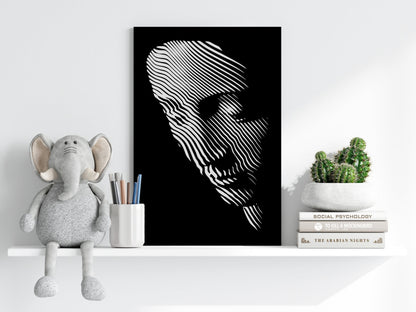 Abstract Statue Metal Wall Art