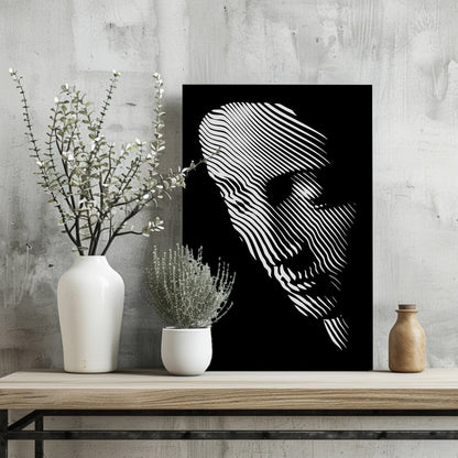 Abstract Statue Metal Wall Art