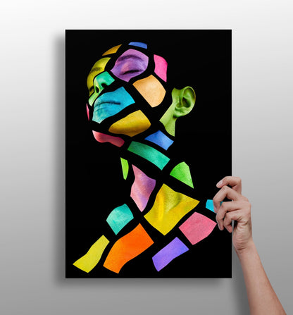 Colorful Woman Metal Wall Art