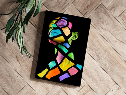 Colorful Woman Metal Wall Art