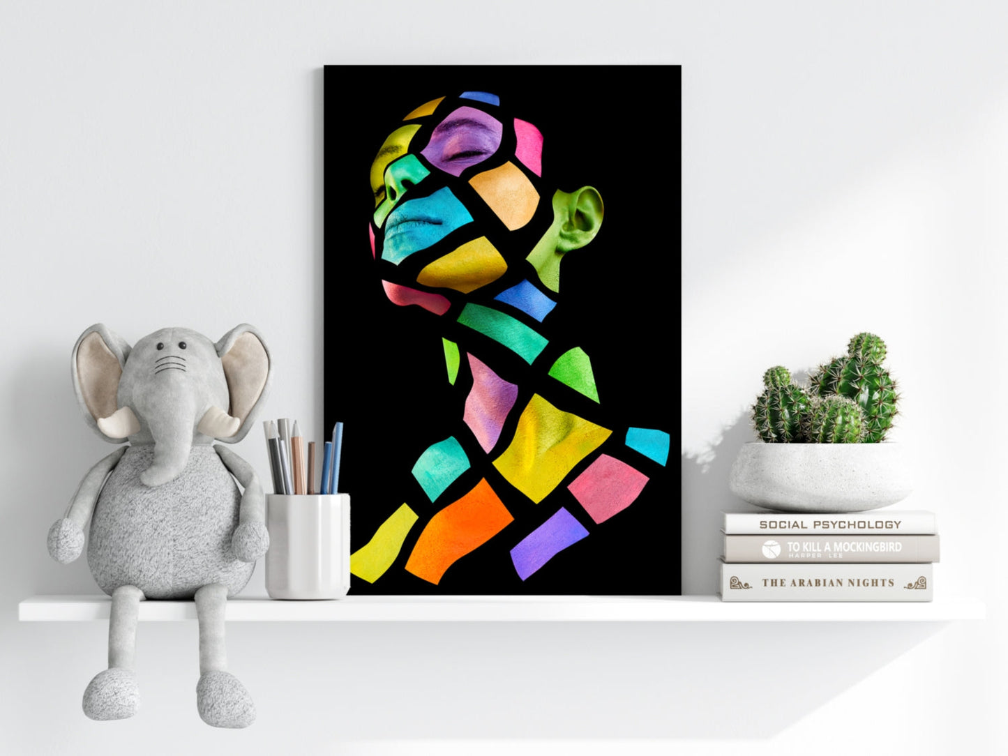 Colorful Woman Metal Wall Art
