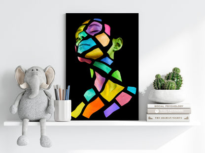 Colorful Woman Metal Wall Art